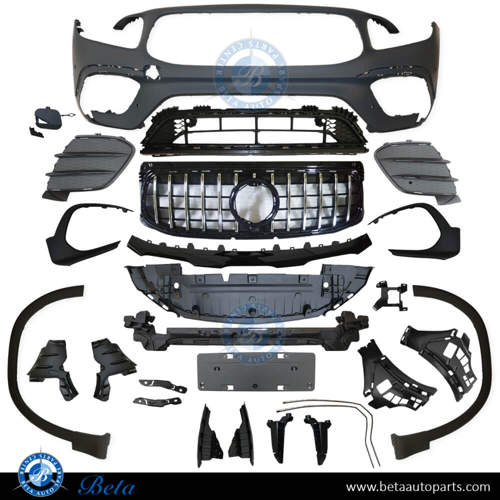 Front Bumper assembly AMG GLB35 with Park Assist for Mercedes GLB-Class X247 2020-Up models, Part Number 2478801903 Front Bumper assembly AMG GLB35 with Park Assist for Mercedes GLB-Class X247 2020-Up models, Part Number 2478801903